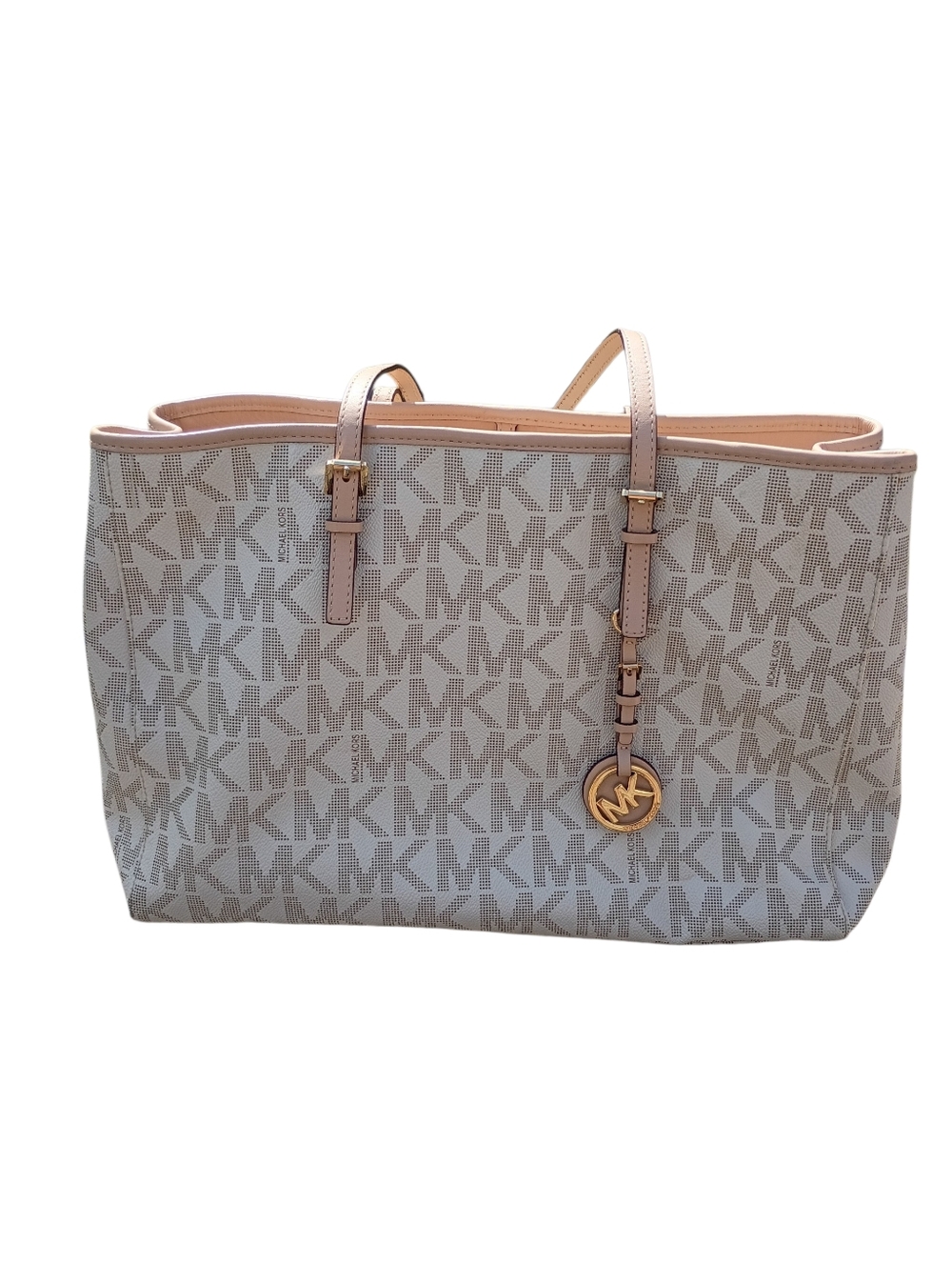 Michael Michael Kors Vanilla Jet Set Tote Bag
